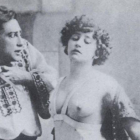 Georges Wague y Colette, en una representación de la obra La chair.
