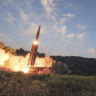 Lanzamiento de un misil surcoreano.