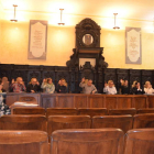 Imagen del pleno ordinario celebrado ayer en el Ayuntamiento de Astorga. MEDINA