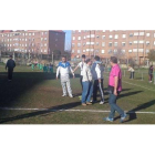 Un momento de la refriega en en campo del Bosco.