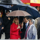 La presidenta de Andalucía, Susana Díaz, junto a los presidentes de Asturias y Cantabria, Javier Fernández y Miguel Ángel Revilla.