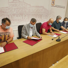 alcalde y los sindicatos firman acuerdo del Diálogo Social. MARCIANO
