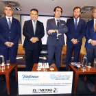 Pablo Lago, Antonio Bengoa, Juan Carlos Suárez-Quiñones, Óscar Puente y Adrián García. J. M. LOSTAU