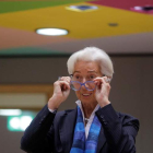 La presidenta del Banco Central Europeo, Christine Lagarde. OLIVIER HOSLET