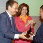 Zapatero y Moraleda, en una entrega de premios en imagen de archivo