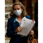 La ministra de Economía, Nadia Calviño. MARISCAL