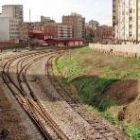 Tramo de la línea de Feve en la estación de Matallana, que será soterrado de acuerdo al nuevo PGOU