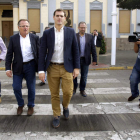 Rivera, acompañado de los candidatos al Senado.