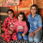 Las tres hermanas yazidís, de izquierda a derecha, Bushra, Suhayla y Rosa.