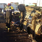 Accidente de trafico multiple ocurrido el 18 de agosto, en el que se vieron implicados 15 vehículos y tres camiones en la A-4 a su paso por Manzanares (Ciudad Real).
