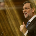 Mariano Rajoy durante el debate del estado de la nación.