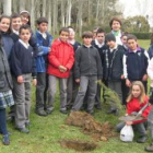 Varios alumnos del colegio de La Asunción llevaron a cabo este acto simbólico