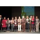 Los ganadores recogieron ayer sus premios en el Teatro Principal de Zamora. JPA/DICYT