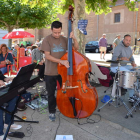 Actuación de Tri Full Jazz, ayer en el Villamajazz.