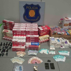 Material incautado en un quiosco de la Mina.