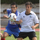 Porfirio, a la izquierda, es ya nuevo jugador del Badajoz.