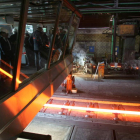 Interior de la planta acerera de Roldán en Santo Tomás.