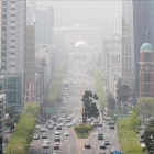 Vista del centro de Seul, Corea del Sur, ayer 1 de mayo.