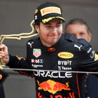 El mexicano Sergio Pérez, piloto de Red Bull, se impuso en el Gran Premio de Mónaco. CHRISTIAN BRUNA