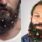 Los adornos navideños para barbas causan furor este año en las tiendas online.