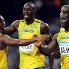 Frater, Bolt, Powell y Nesta Carter, el cuarteto de relevos de Jamaica en los JJOO de Pekín-2008.