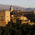 Vista panorámica de la Alhambra de Granada.