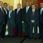 En la foto, los homenajeados ayer por la Casa de León en el hotel Wellington de Madrid