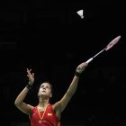 Carolina Marín, durante su último partido. /