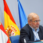 El vicepresidente y portavoz de la Junta, Francisco Igea, comunica el acuerdo. R, GARCÍA