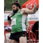 El atleta español realizando un lanzamiento
