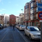 La parada de taxis en la plaza Obispo Alcolea de Astorga.