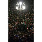 Aspecto que presentaba la Plaza Mayor en la fiesta.