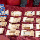 Dinero incautado por la Policía Nacional. POLICÍA NACIONAL