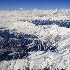Varias imágenes de la estación de esquí de Gulmarg, en la región de Cachemira.