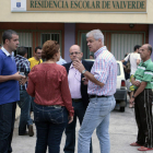El cabildo de El Hierro visita a los desplazados.