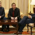 Reunión mantenida entre Ibarretxe y Batasuna en abril de este año