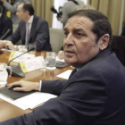 El consejero, ayer, en la reunión celebrada en Madrid.