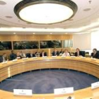 Imagen de archivo de una reunion del consejo de  gobernadores en el Banco Central Europeo
