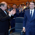 Alfonso Fernández Mañueco con Juan Vicente Herrera. NACHO GALLEGO