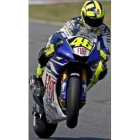 El piloto italiano de MotoGP Valentino Rossi, en la tercera tanda de entrenamientos  libres
