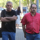 Los representantes de la plataforma, ayer. L. DE LA MATA