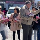 Candidatura de la UPL, camino al rastro de León. DL