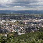 Vista general de Ponferrada en una imagen reciente desde el monte Pajariel.