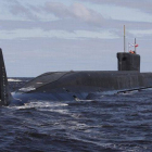 ﻿Imagen de archivo de un submarino ruso en las aguas de Severodvinsk.﻿
