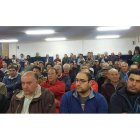 Comuneros de Payuelos, durante la asamblea que mantuvieron la semana pasada. C.R.P.
