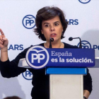 La vicepresidenta del Gobierno, Soraya Sáenz de Santamaría.