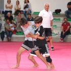 Final que resolvía el título de campeón alevín para Saúl González ante su compañero ‘Vitines’. A. B.