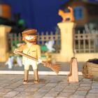 Detalle de algunas de las escenas de la exposición de Playmobil que puede visitarse en Gordoncillo. MIHACALE