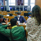 Puigdemont. ayer, en el Parlamento Europeo. STEPHANIE LECOCQ