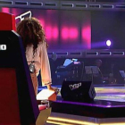 Iraila, durante su primera actuación en 'La voz kids'.